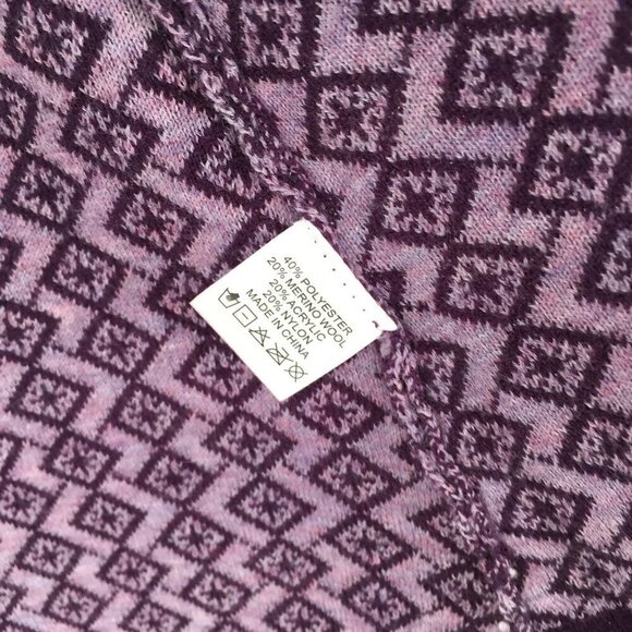 Neve Lisa Cardigan Acai purple sweater waterfall diamond asterisk new Small - Picture 4 of 6